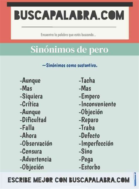 pero sinonimo|sustutitos de pero.